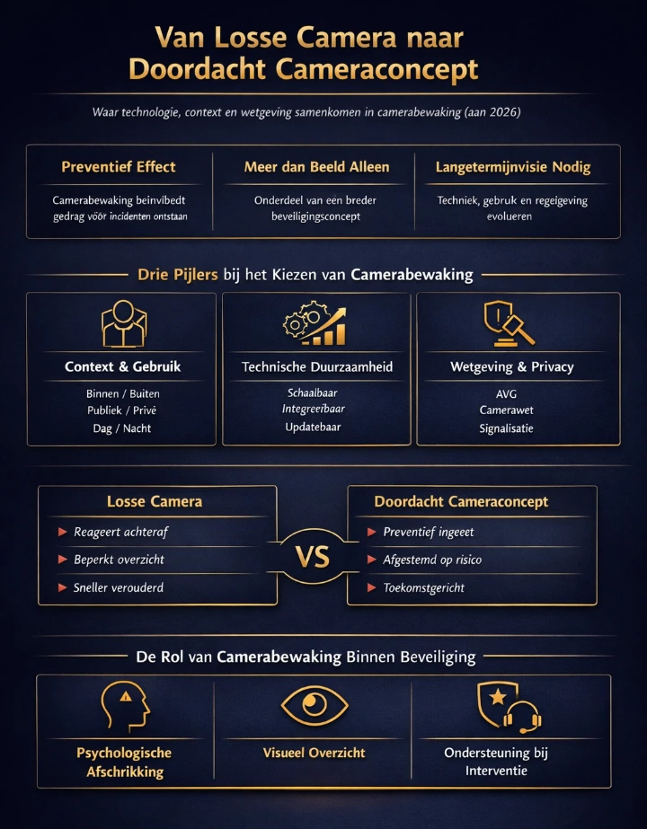 Van losse camera naar doordacht cameraconcept – gids camerabewaking 2026